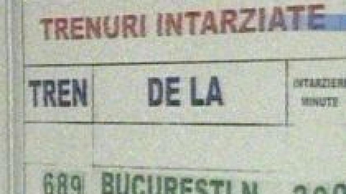 trafic feroviar intarzieri si trenuri anulate din cauza conditiilor meteo
