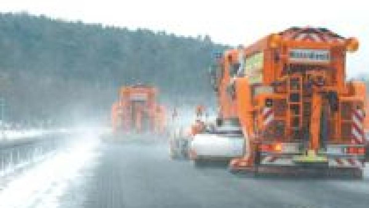 iarna grea in europa haos pe autostrazile germane