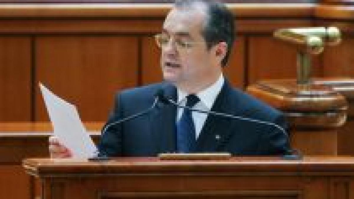 test in fata parlamentului noul executiv si a prezentat planul de guvernare