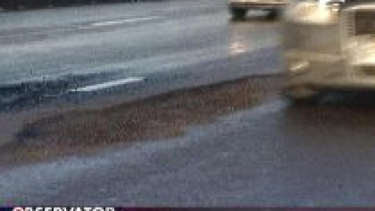 zapada topita a scos la iveala noi gropi in bucuresti video