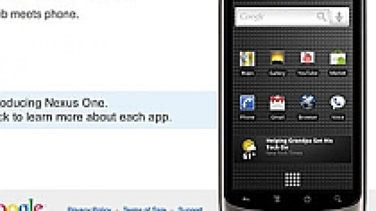 google joaca murdar promoveaza nexus one pe prima pagina a motorului de cautare