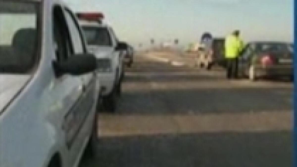 mai multi soferi vitezomani au ramas fara permis in urma unui control al politiei pe a1 video