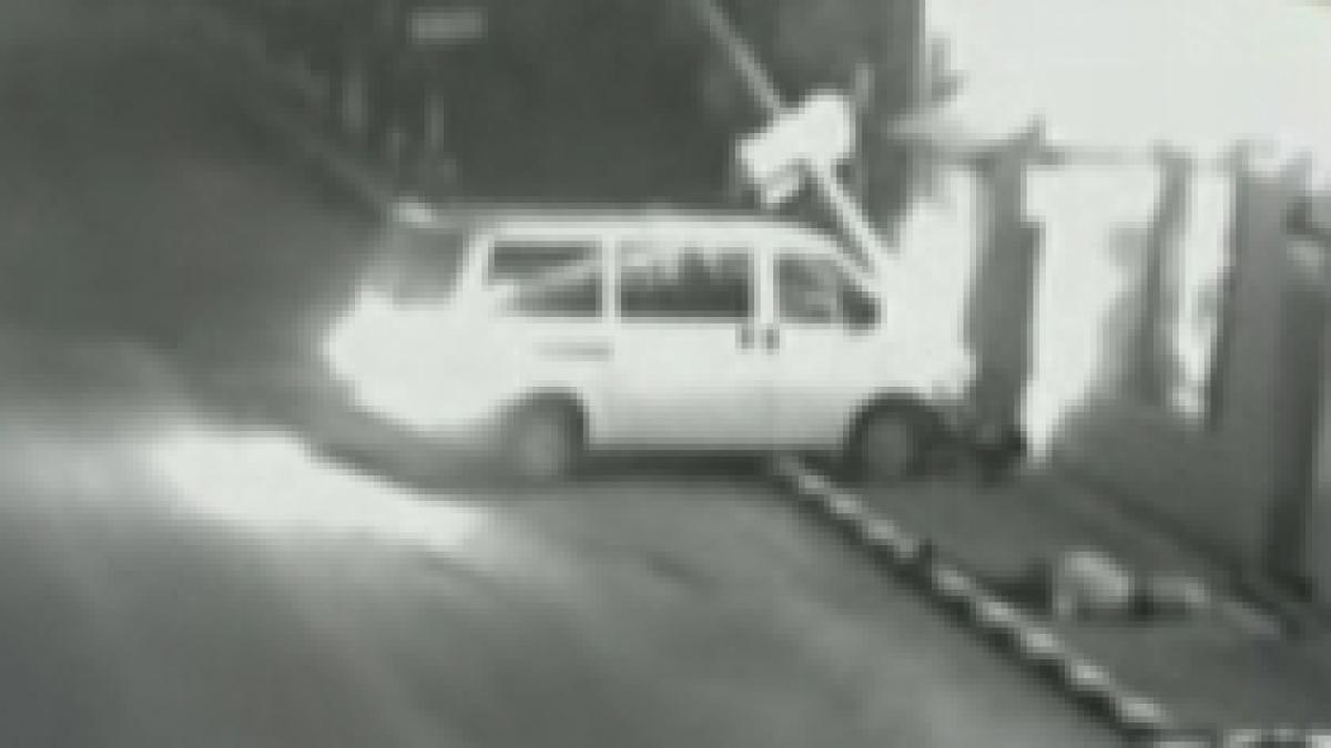 zalau accident rutier soldat cu un mort filmat de camerele de supraveghere video