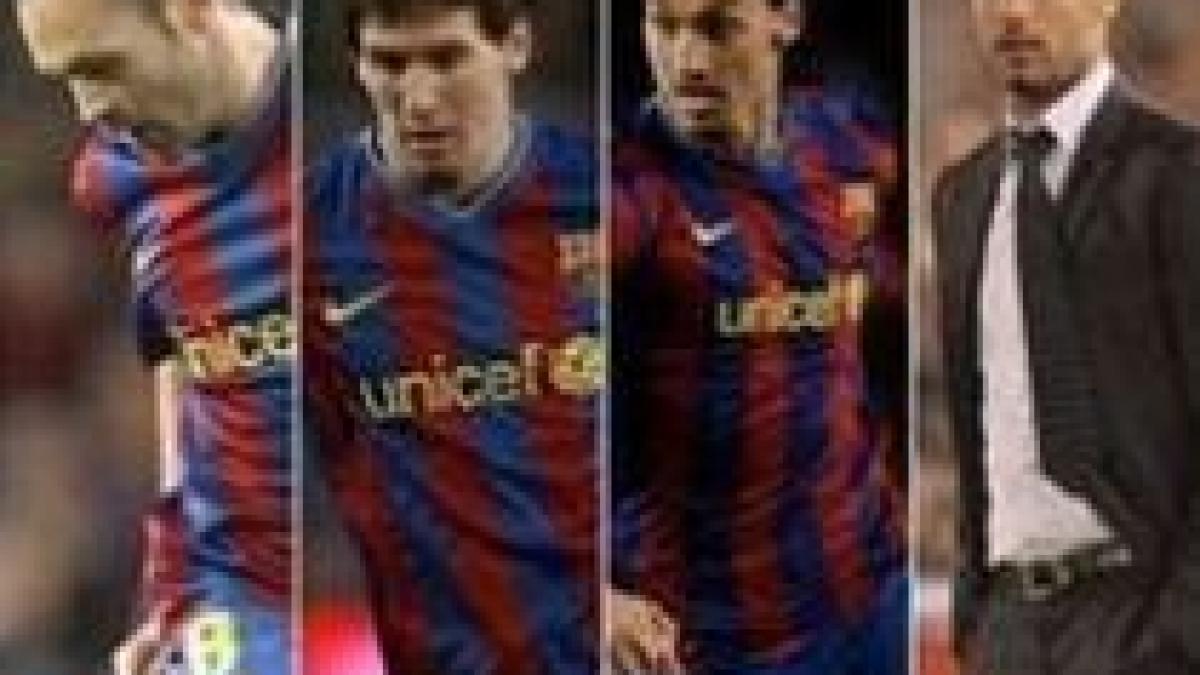 jucatorii barcelonei domina echipa anului 2009 in ancheta uefa
