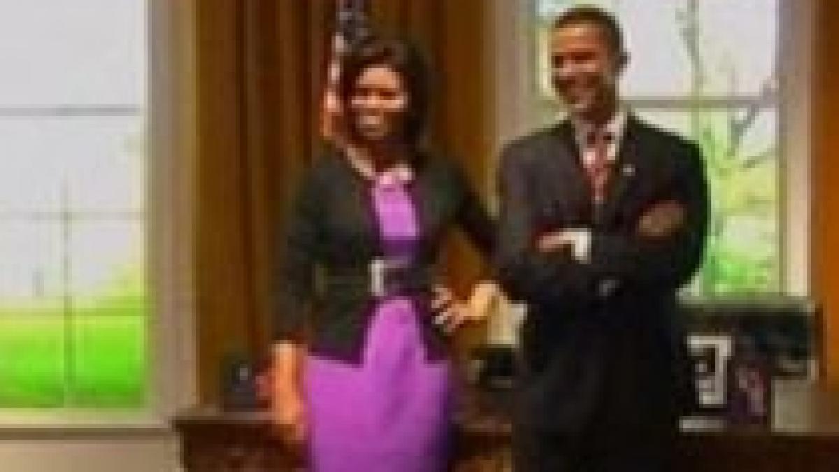 michelle obama are o replica din ceara la muzeul din londra video