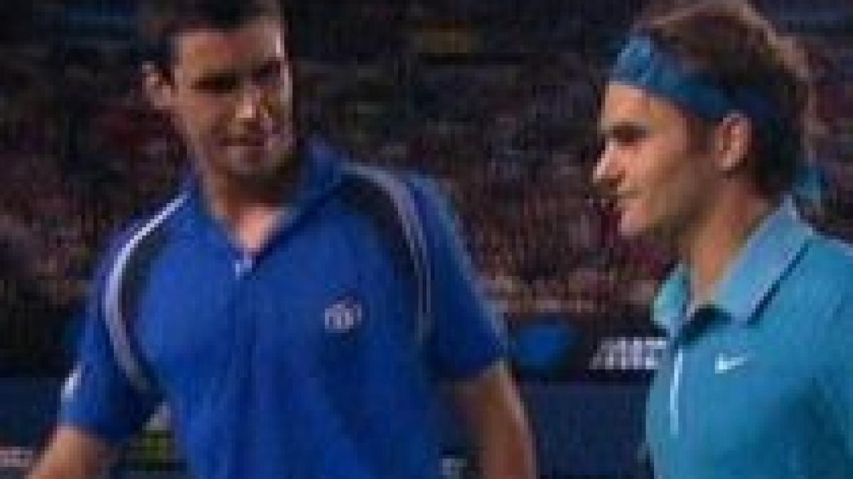 roger federer nu s a incurcat cu victor hanescu romanul a cedat meciul in trei seturi