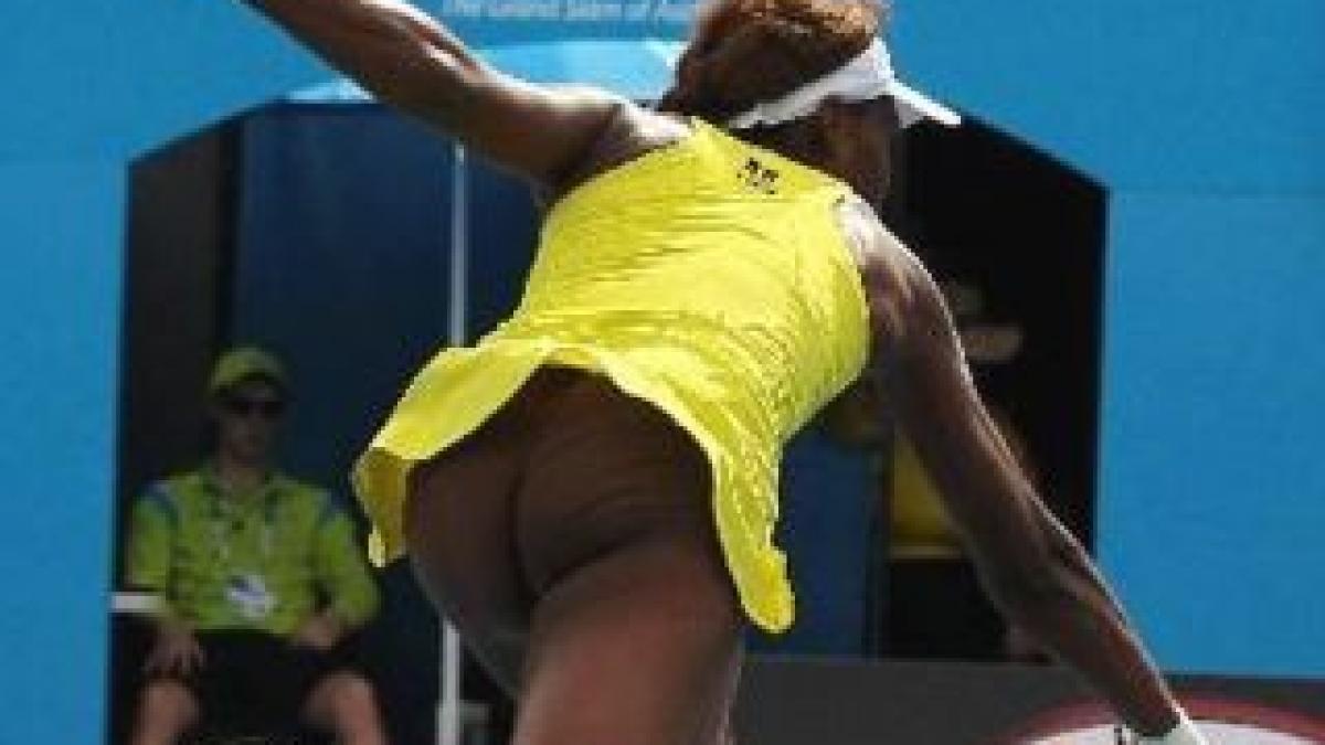 venus williams in fundul gol la australian open video foto
