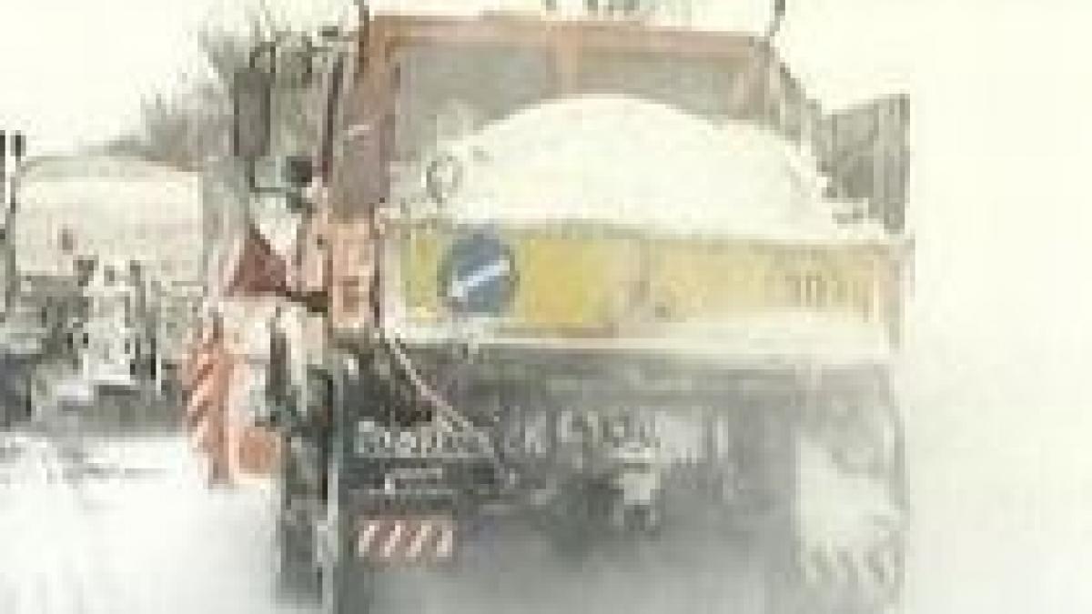 trafic rutier in conditii de iarna vedeti care sunt drumurile cu probleme