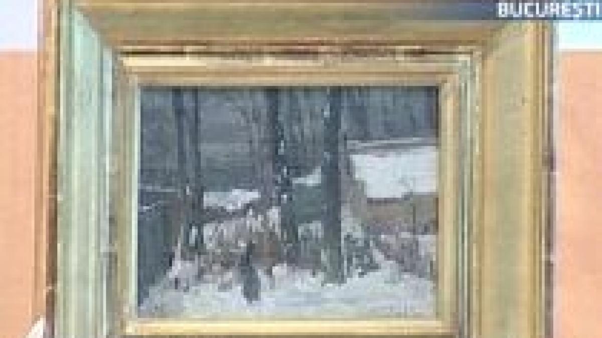 peisaj de iarn 227 un tablou al lui stefan luchian vandut la licitatie cu 200 000 de lei