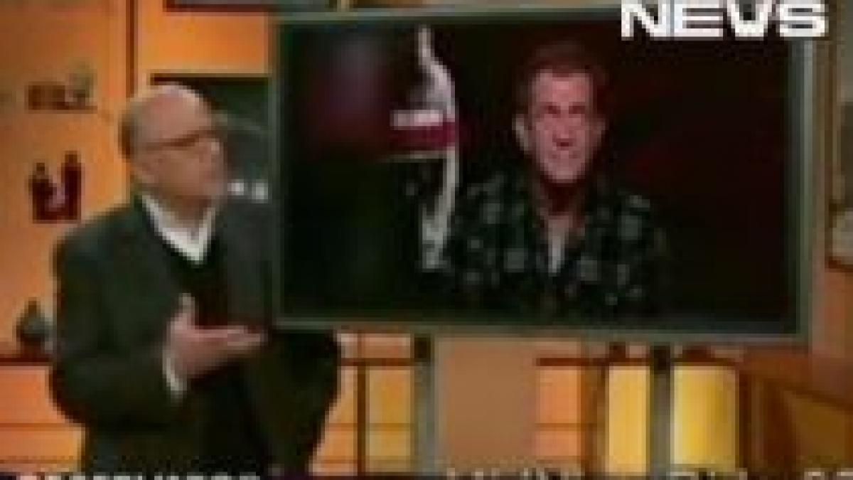 mel gibson injura un prezentator tv in direct video