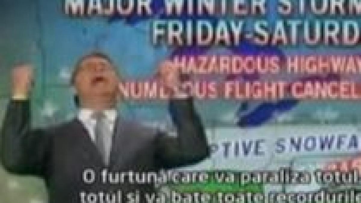 in pragul nebuniei prezentator meteo exasperat de ninsori video