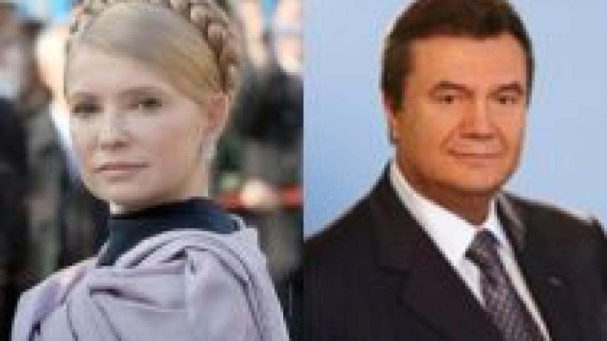 Scor strâns la prezidenţialele din Ucraina. Doar 2 procente între Ianukovici şi Timoşenko 