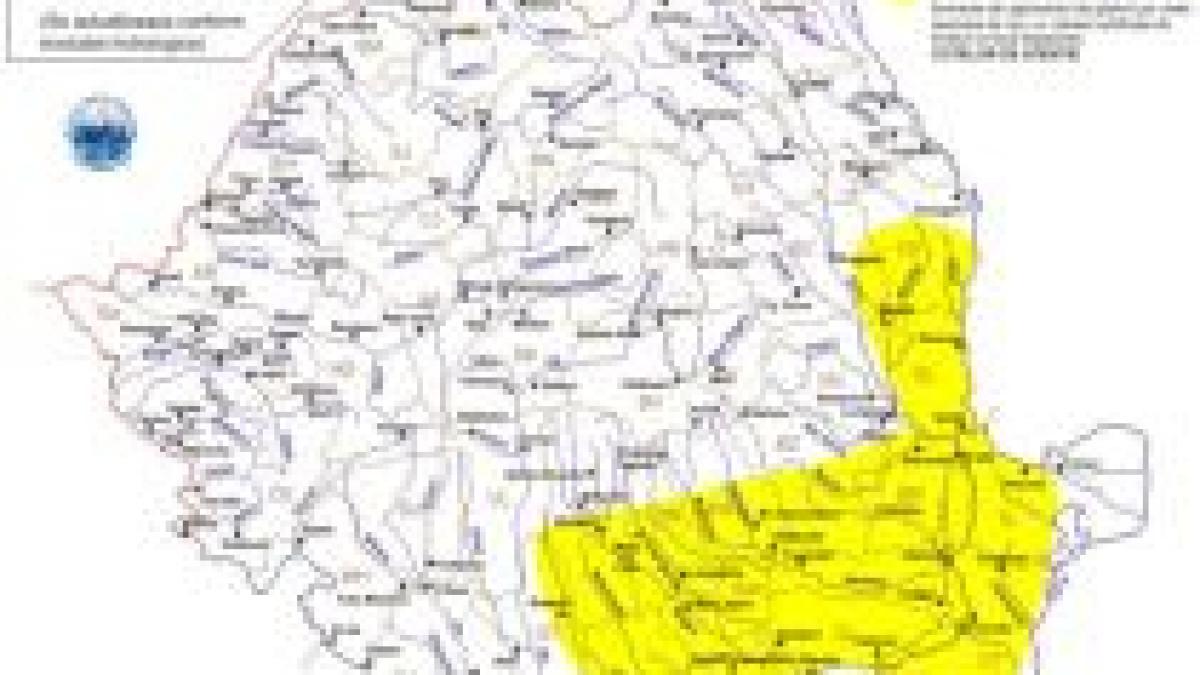 codul galben de inundatii prelungit de hidrologi vezi prognoza meteo pentru trei zile