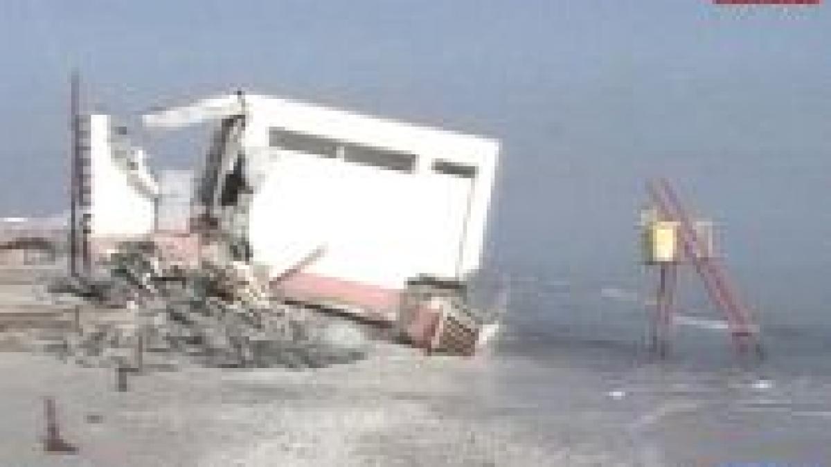 plajele romanesti au intrat la apa nivelul marii a crescut cu peste un metru