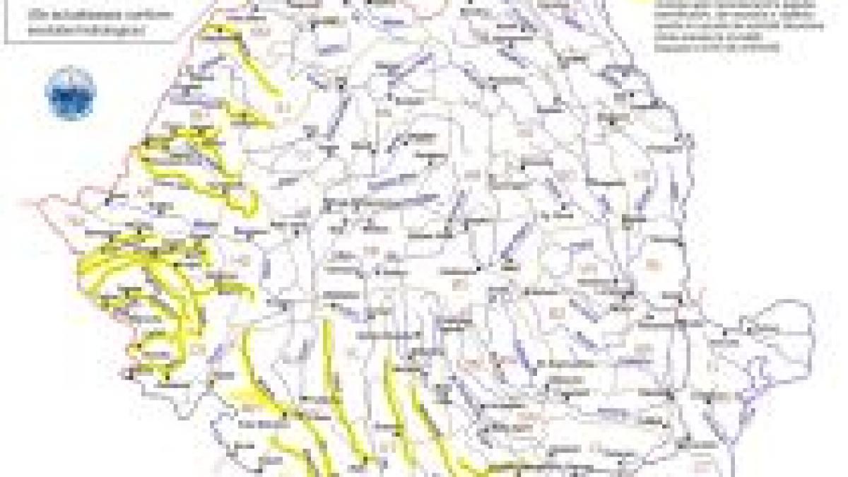 cod galben de inundatii pentru 15 judete din tara vezi zonele vizate si prognoza meteo de weekend
