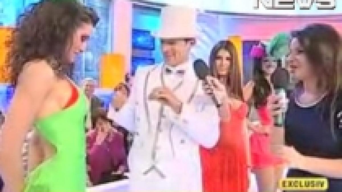 radu mazare a cusut in direct sutienul unei dansatoare video