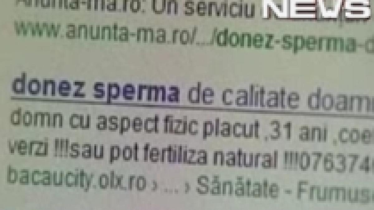 o noua afacere pe internet tinerii isi scot spermatozoizii la vanzare video
