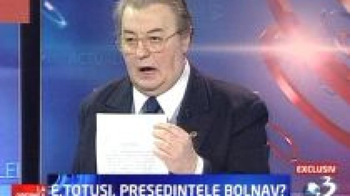corneliu vadim tudor basescu este bolnav de cancer la ficat video