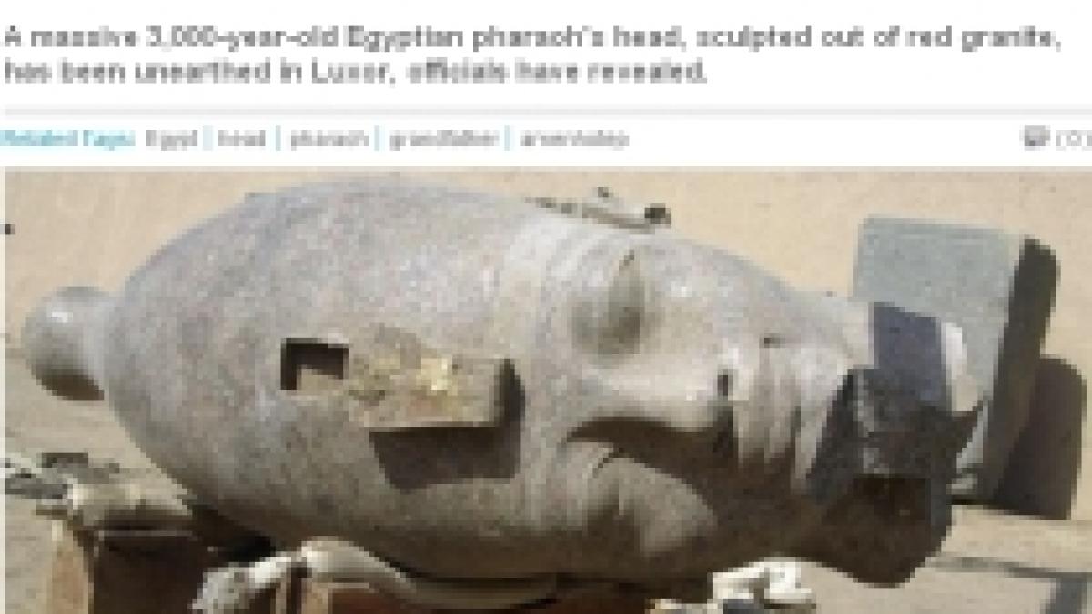 importanta descoperire arheologica in egipt capul lui amenhotep al iii lea