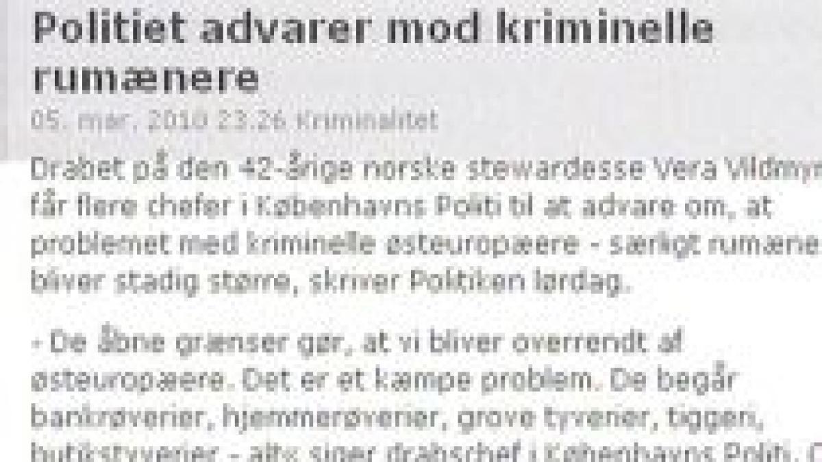 politia din danemarca romanii sunt criminali de top nu au scrupule te vor omori pentru 15 euro video