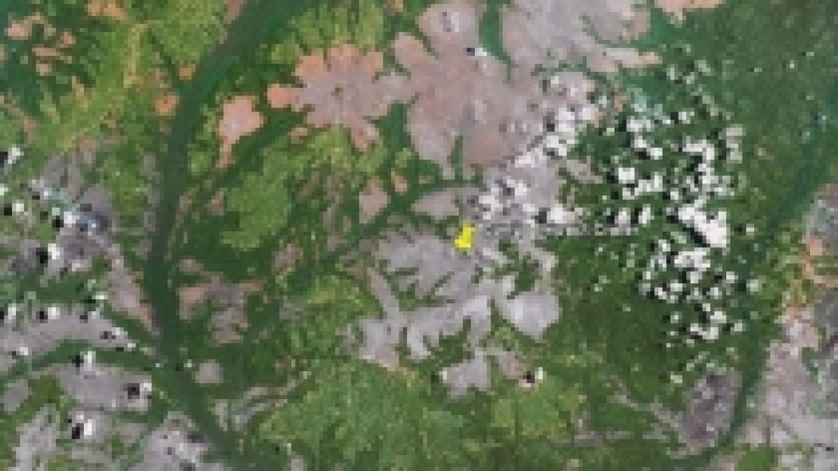 un crater cu dimensiuni impresionante a fost descoperit in centrul africii foto