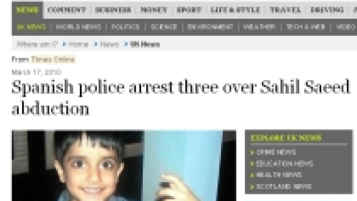 romanca arestata in spania dupa ce a ajutat la rapirea unui copil britanic in pakistan