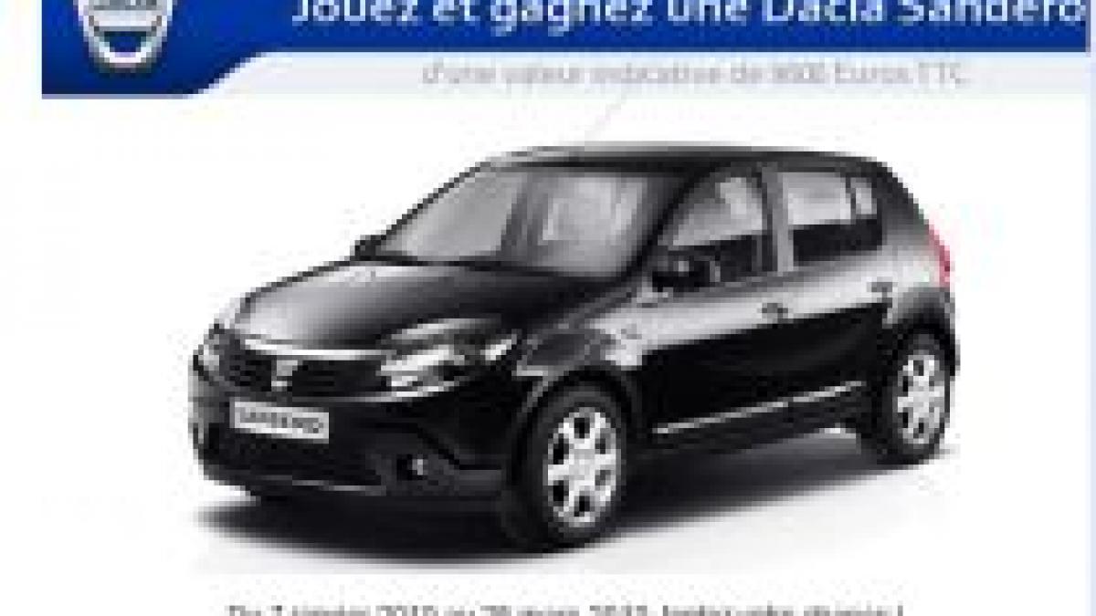 dacia sandero premiul francezilor la jocurile de noroc