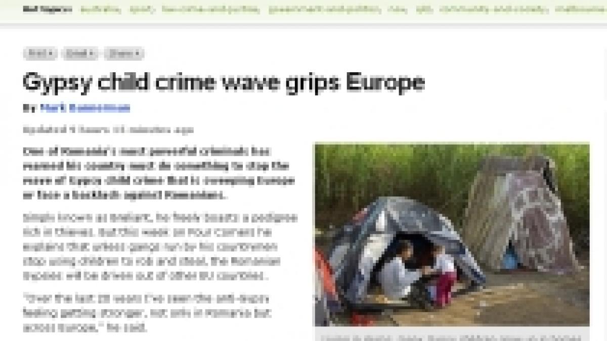 interlop roman in presa straina romii vor fi alungati din ue daca vor mai folosi copii la