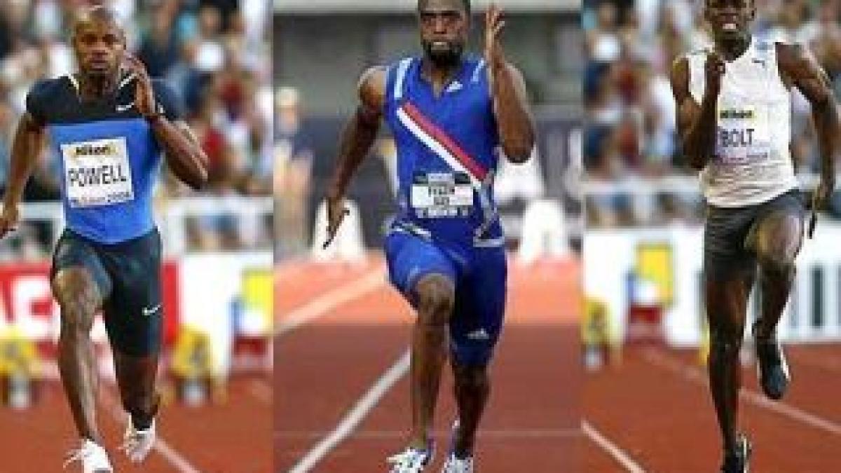 usain bolt tyson gay si asafa powell se vor intrece la bruxelles
