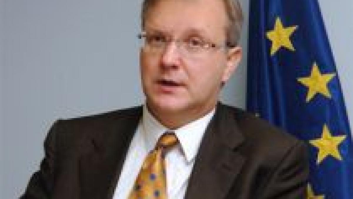 rehn ue si euro vor supravietui crizei din grecia dar extinderea problemelor trebuie evitata