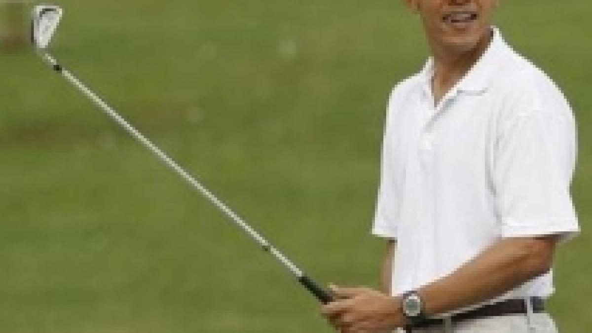 barack obama a jucat golf in ziua inmormantarii presedintelui polonez