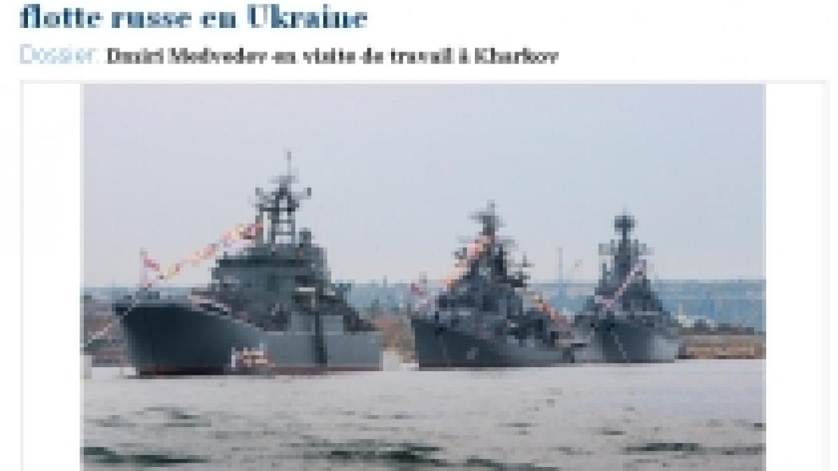 ucraina va permite navelor rusesti sa stationeze in crimeea in schimbul ieftinirii gazelor