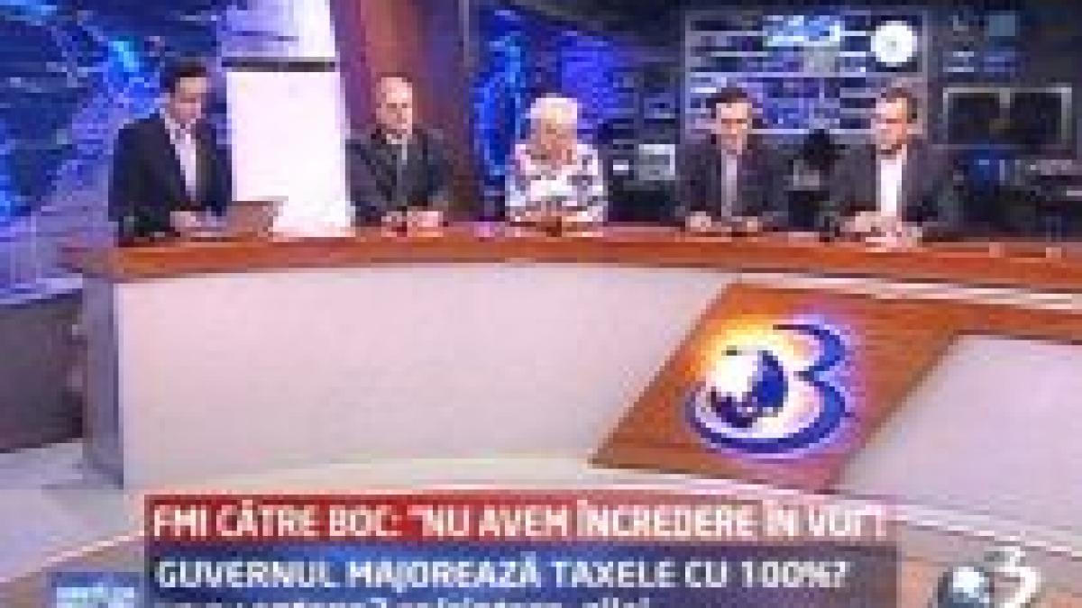 sinteza zilei fmi catre boc nu avem incredere in voi guvernul majoreaza taxele cu 100