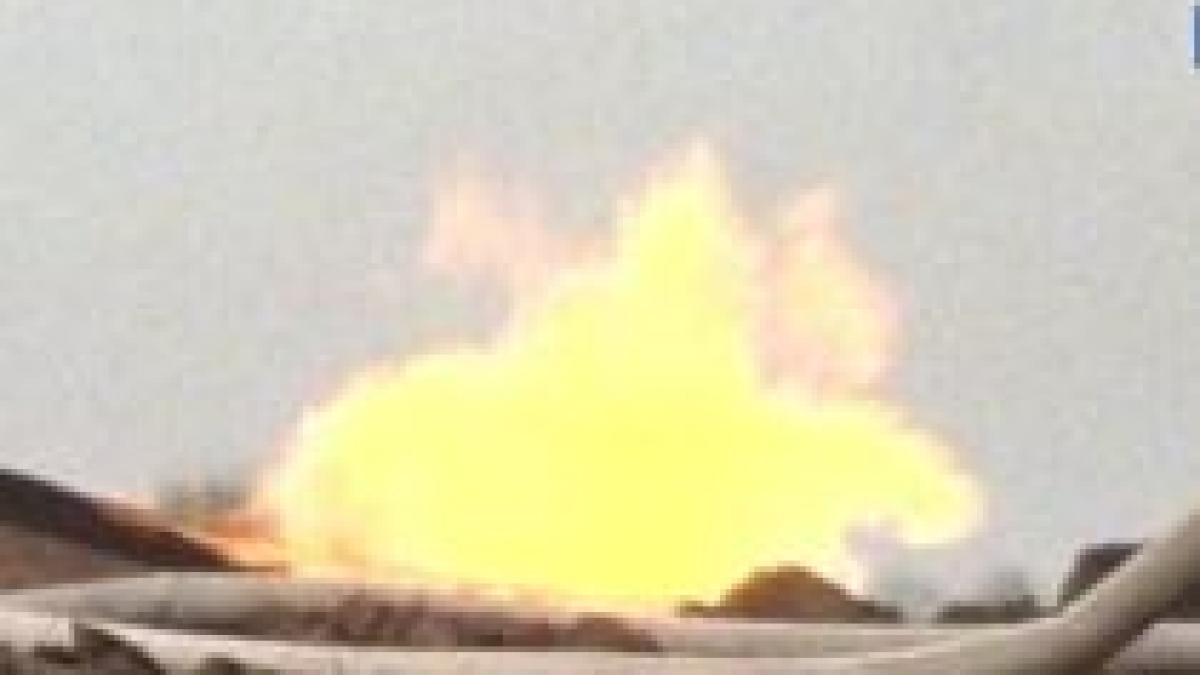 explozie puternica la o conducta de gaze din ialomita