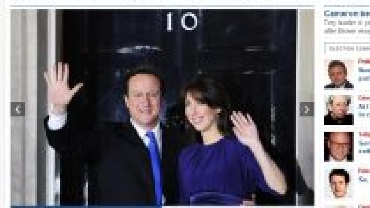 gordon brown si a dat demisia david cameron este noul premier britanic