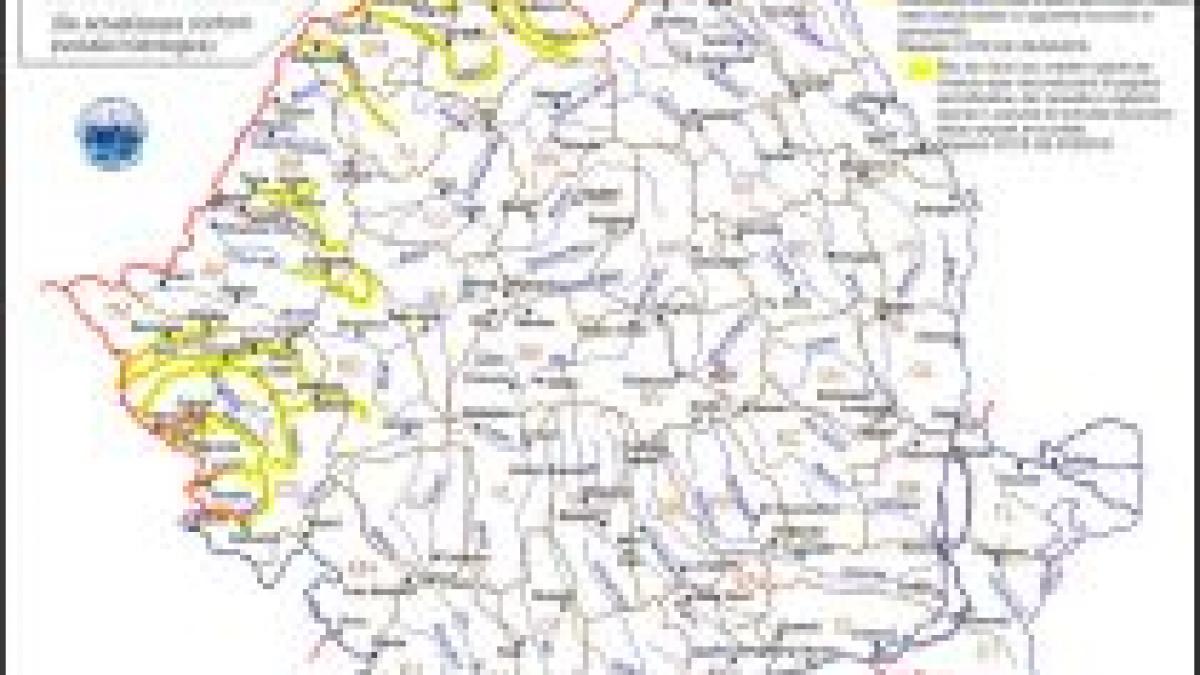 codul galben de inundatii se prelungeste pana miercuri la ora 16 00