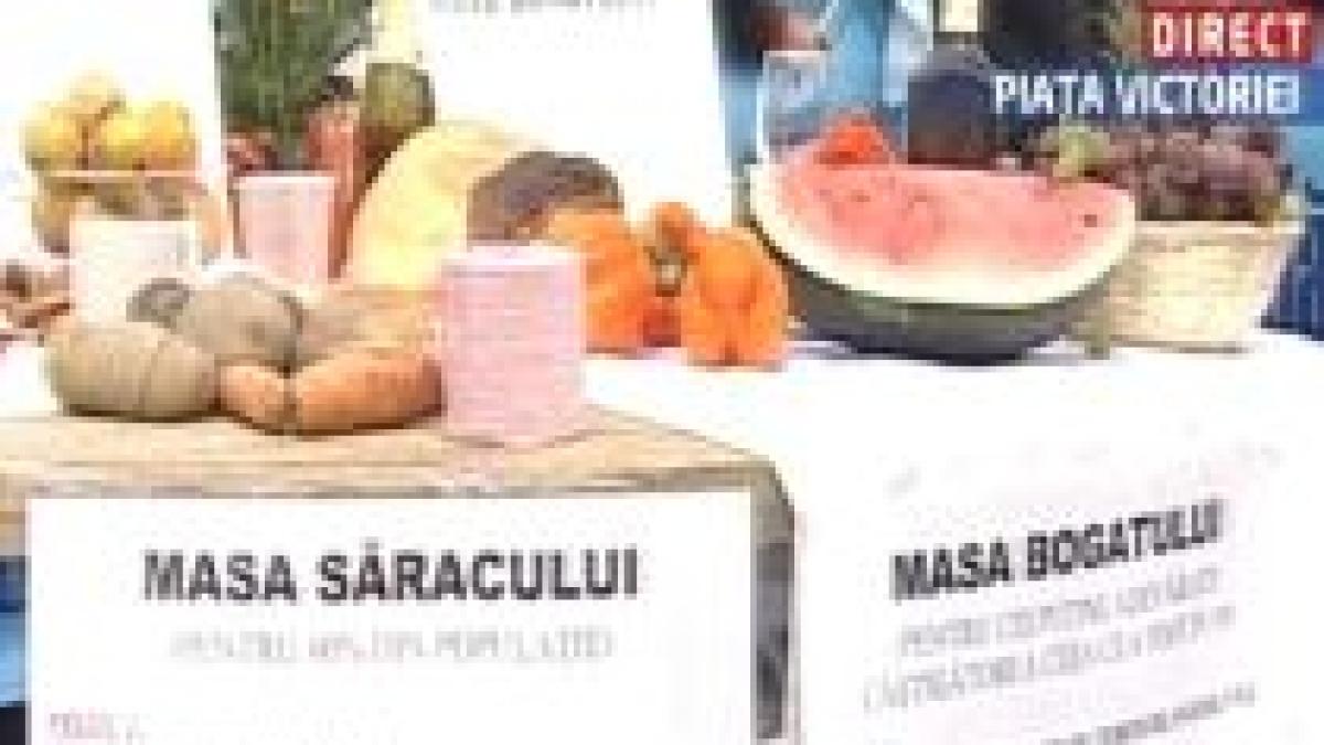 cum protesteaza romanii dansul pinguinului masa bogatului si masa saracului in piata victoriei video