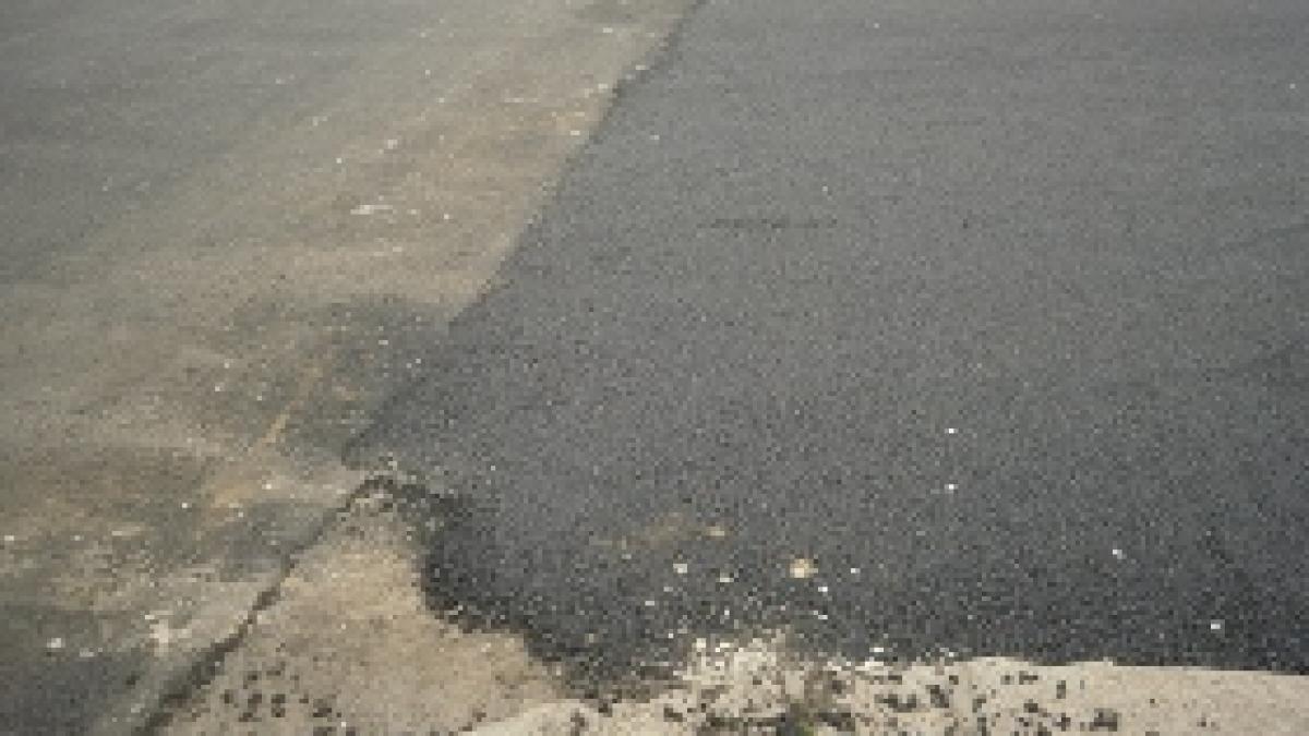 cum se intretine asfaltul din bucuresti carpeala si calitate proasta foto