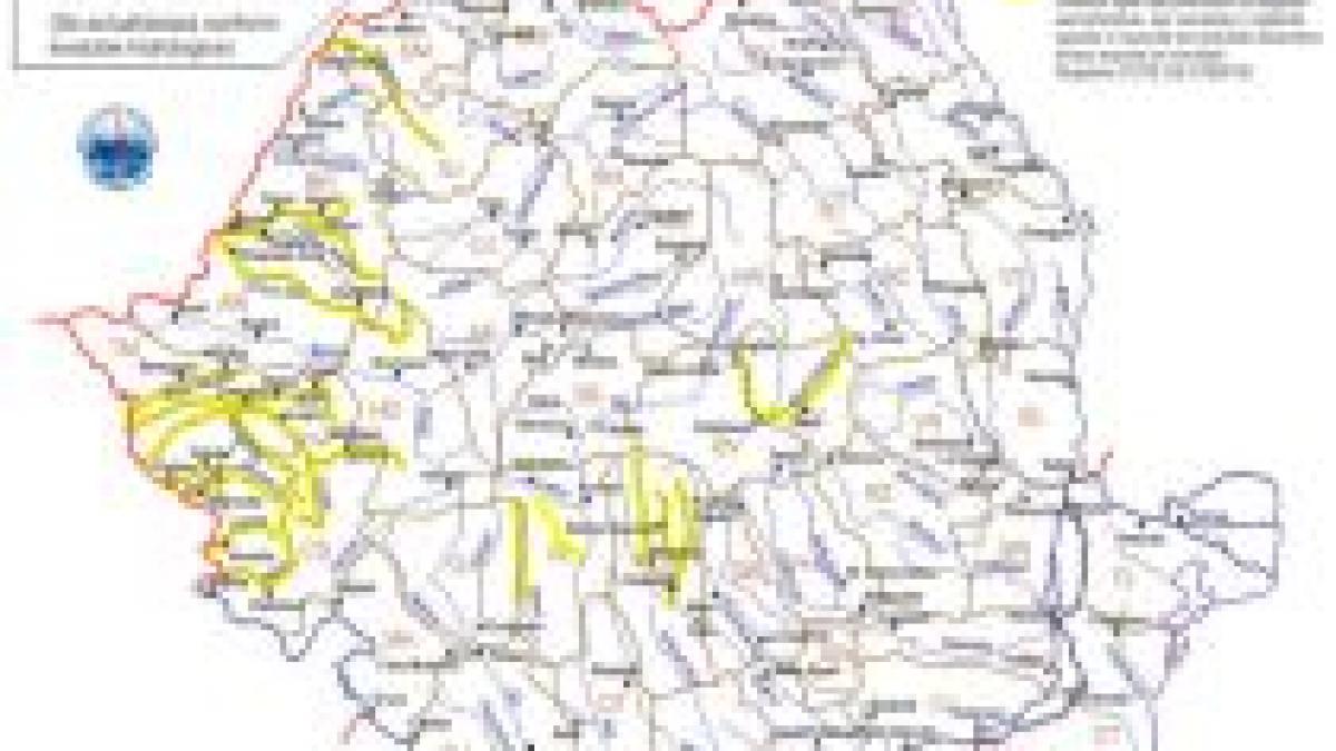 hidrologii mentin codul galben si emit o noua avertizare vezi zonele vizate si prognoza meteo pe 3