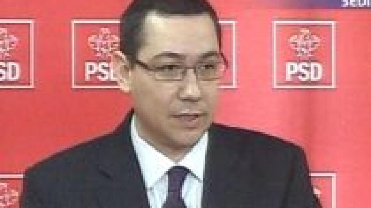 ponta doar parlamentarii agreati de filiale si de grupuri vor fi primiti in psd