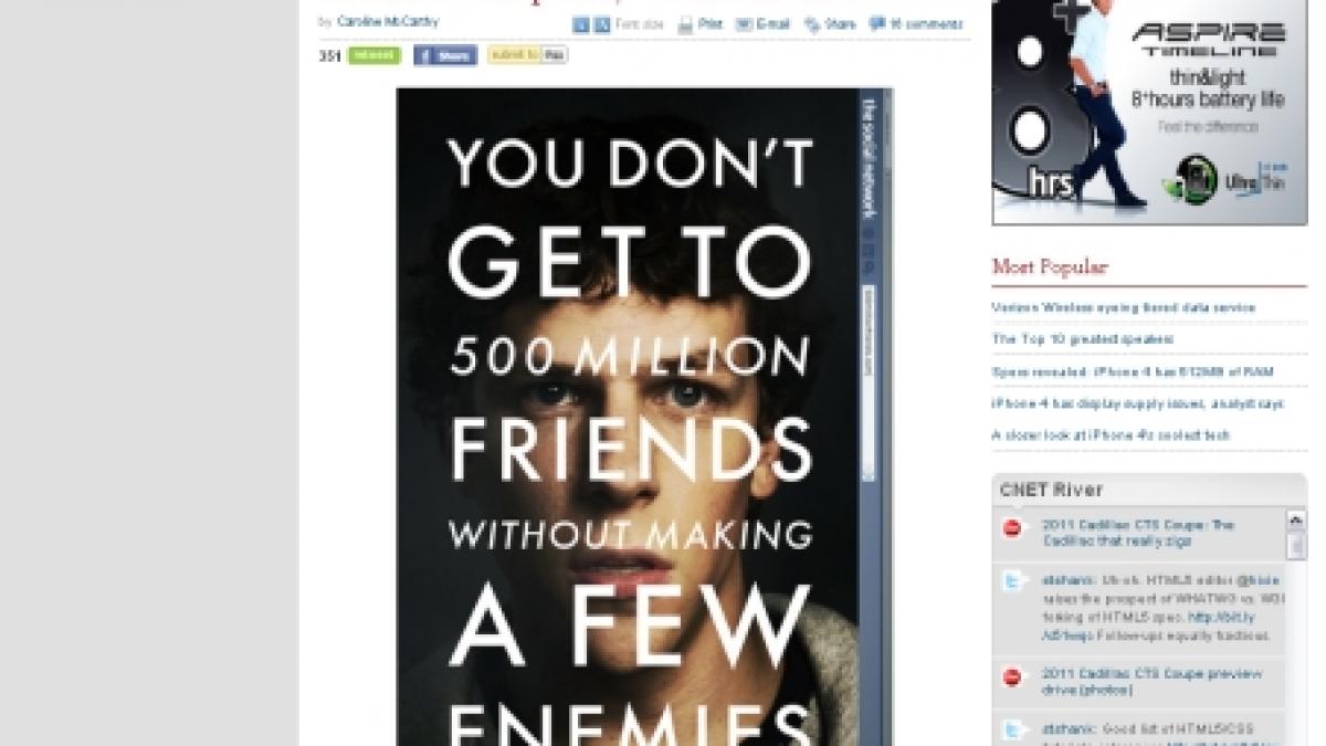 un film despre viata creatorului facebook mark zuckerberg va fi lansat in octombrie