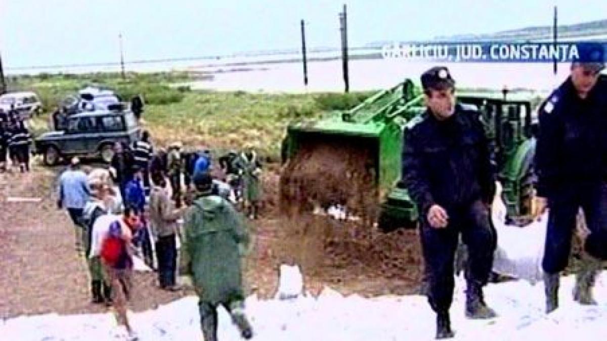 constanta localitatile garliciu si ciobanu unde s a spart un dig nu au fost inundate deocamdata