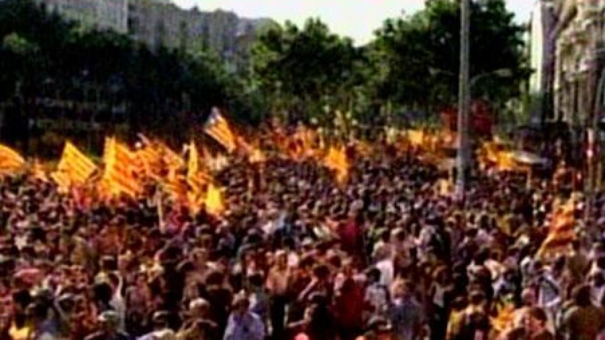 spania peste un milion de oameni au manifestat pentru autonomia cataloniei video
