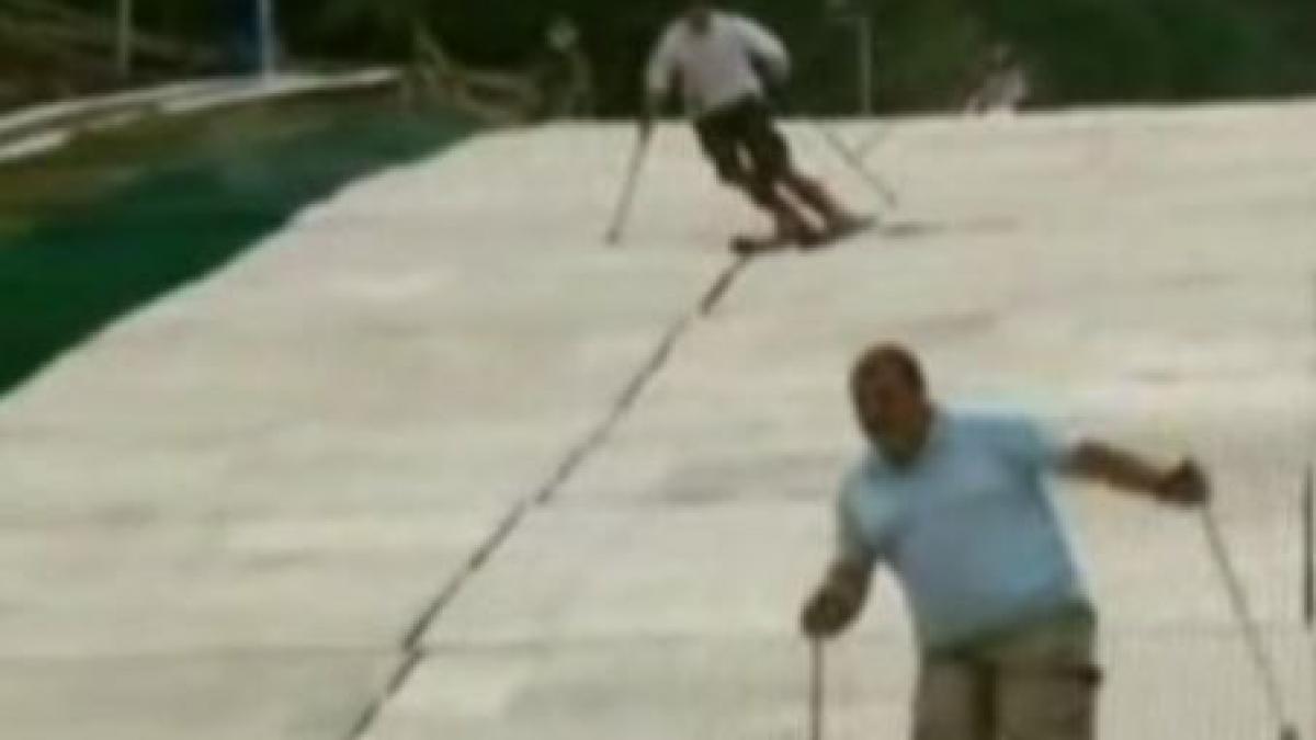 schi in miez de vara noua atractie din cavnic video