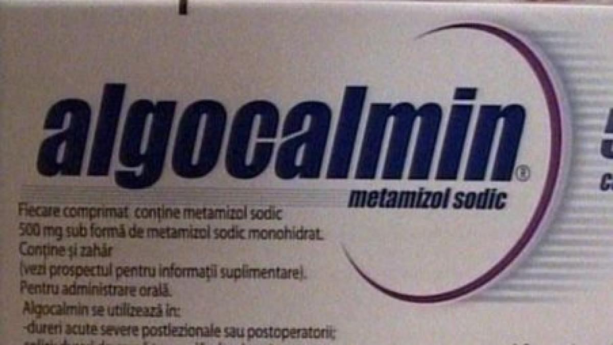 Algocalminul va fi eliberat numai cu reţetă până la sfârşitul anului