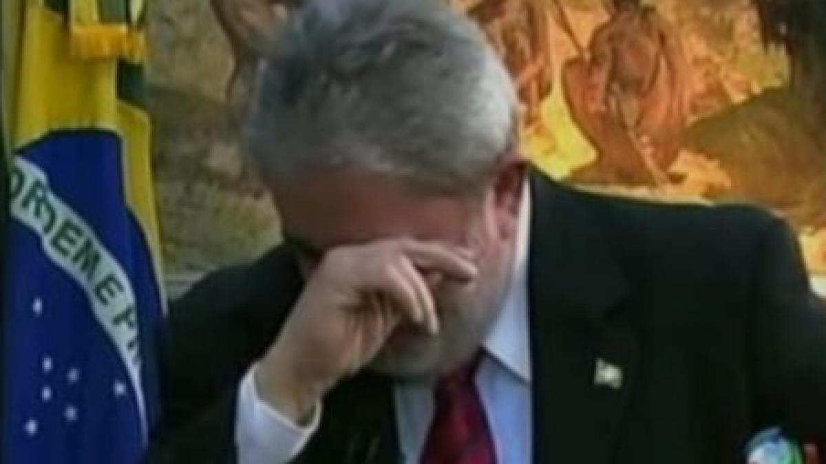 presedintele braziliei a plans in timpul unui interviu televizat video