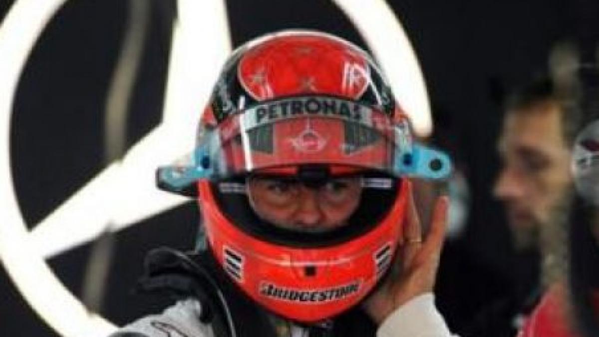 michael schumacher penalizat cu zece locuri pentru o manevra periculoasa