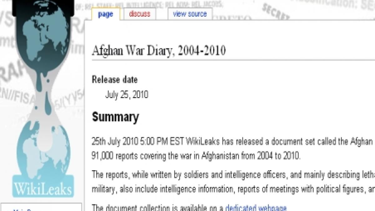 un nou fisier misterios publicat pe site ul wikileaks