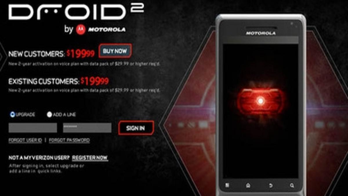 motorola droid 2 la vanzare in sua desi nu a fost confirmat oficial