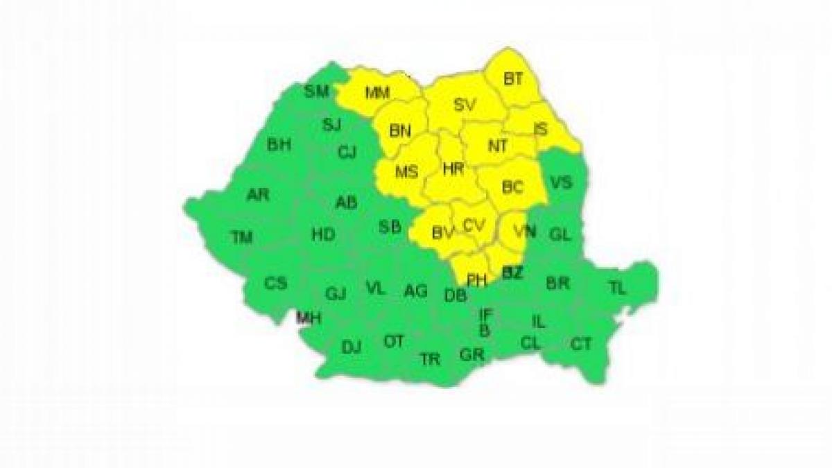 cod galben de ploi in 14 judete in sud est se mentine vremea caniculara